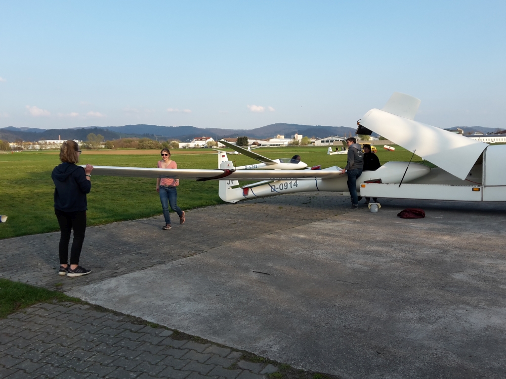 Flugplatz Libelle Frauen